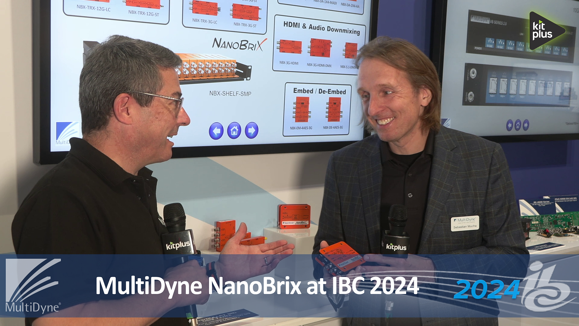 At IBC 2024 Kitplus speaks with MultiDyne's Sebastian Mucha about the NanoBrix Product Line of Industry Leading Edge Throwdown Converters