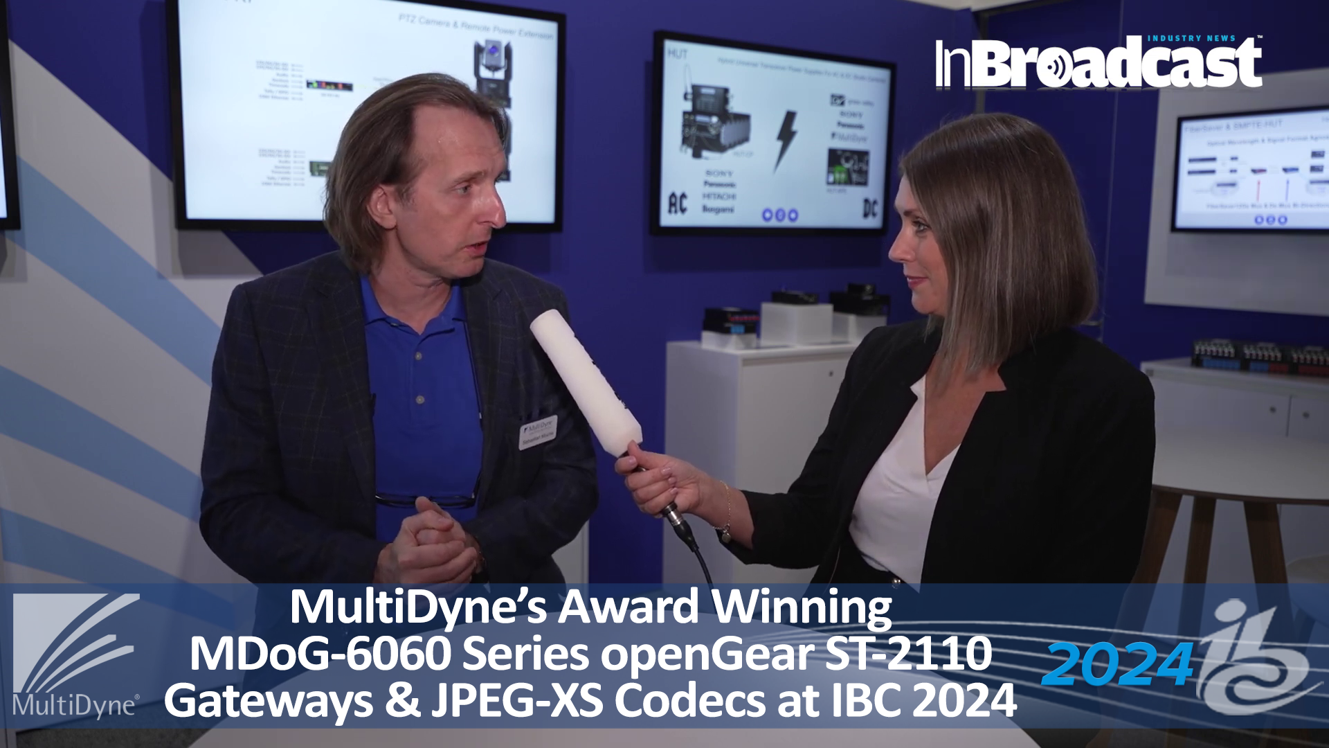 MultiDyne’s EVP of R&D & European Operations, Sebastian Mucha, talks with InBroadcast at IBC 2024 about MultiDyne’s expanding European operations and product offerings including the openGear MDoG-6060 Series of ST-2110 Gateways and JPEG-XS Codecs.